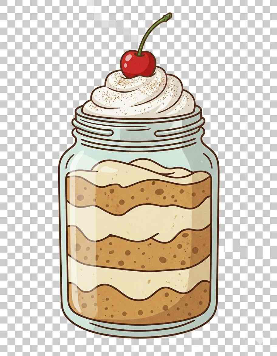 Layered Dessert Jar free 3D printable STL