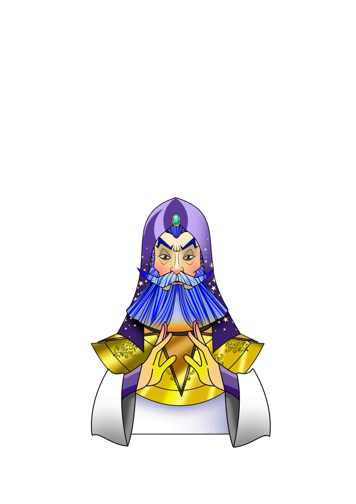 Elder Wizard Figure free 3D printable STL