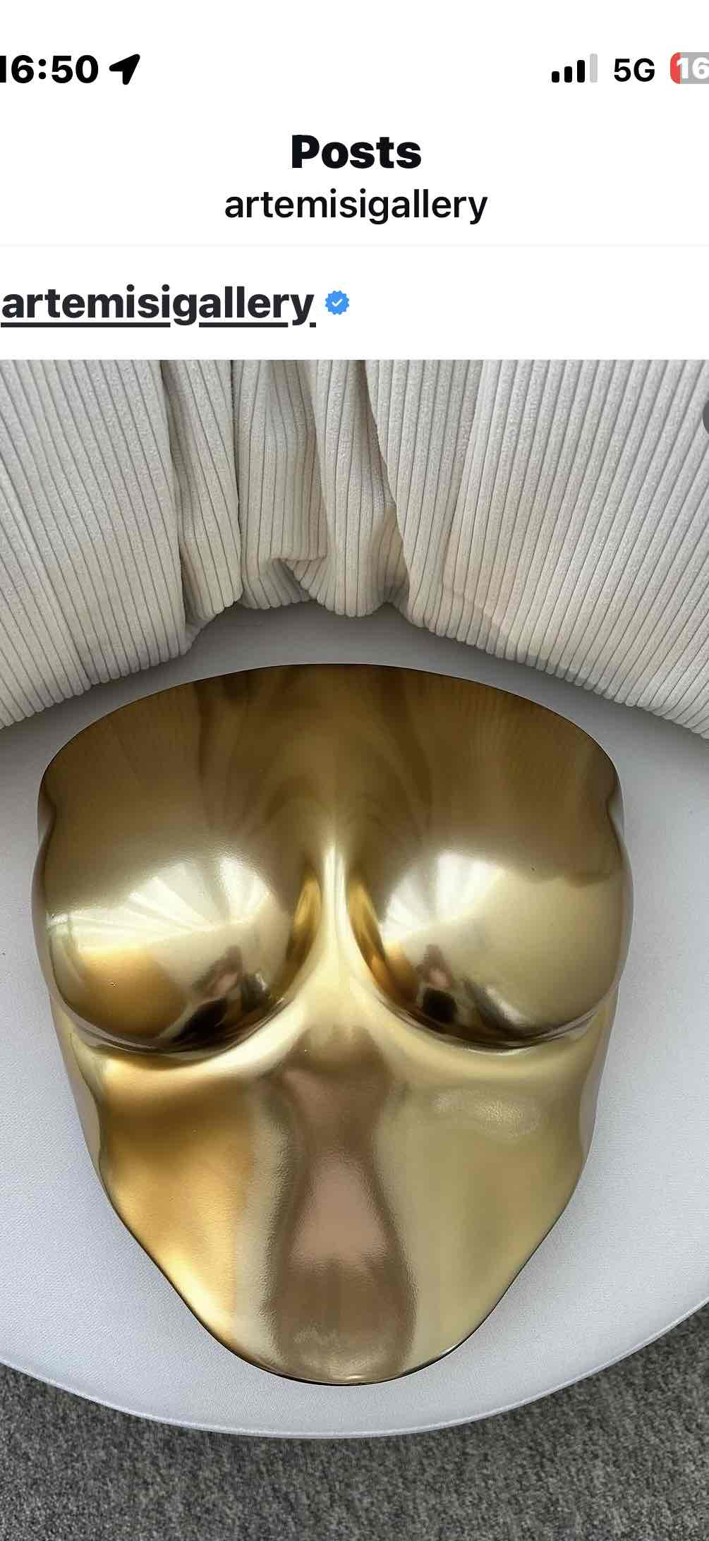 Golden Abstract Torso free 3D printable STL