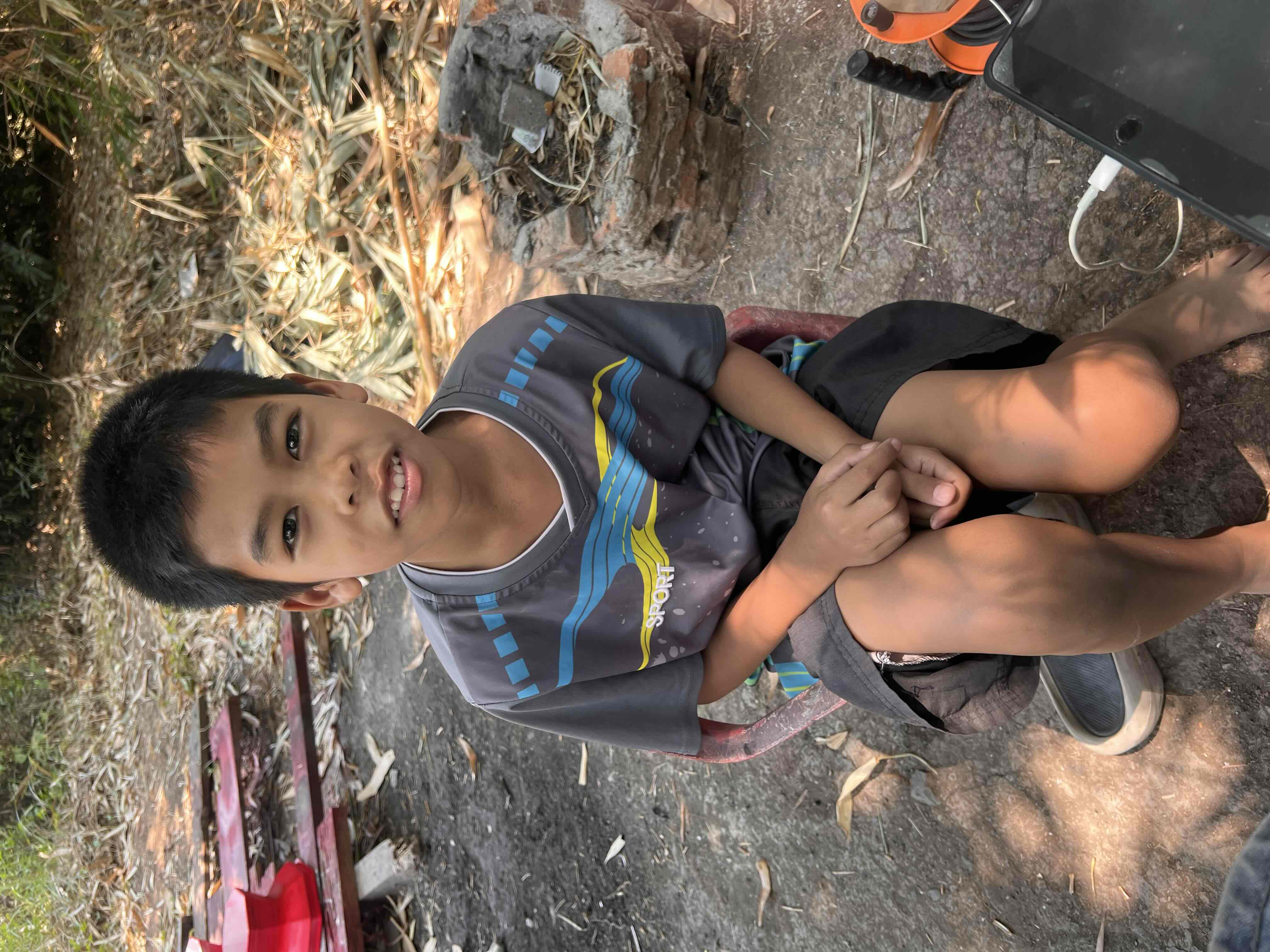 Smiling Young Boy Sitting free 3D printable STL