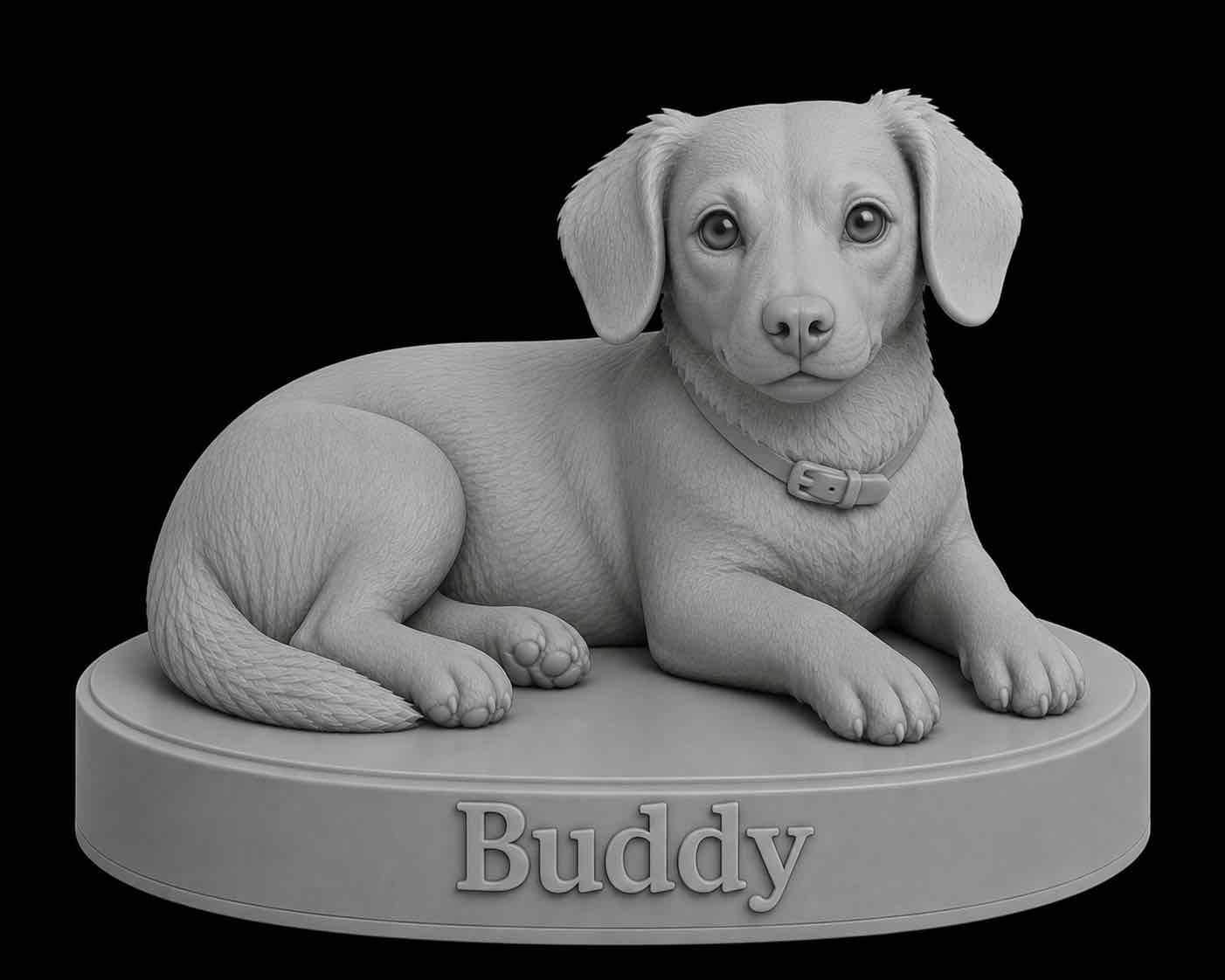 Buddy Dog Figure free 3D printable STL