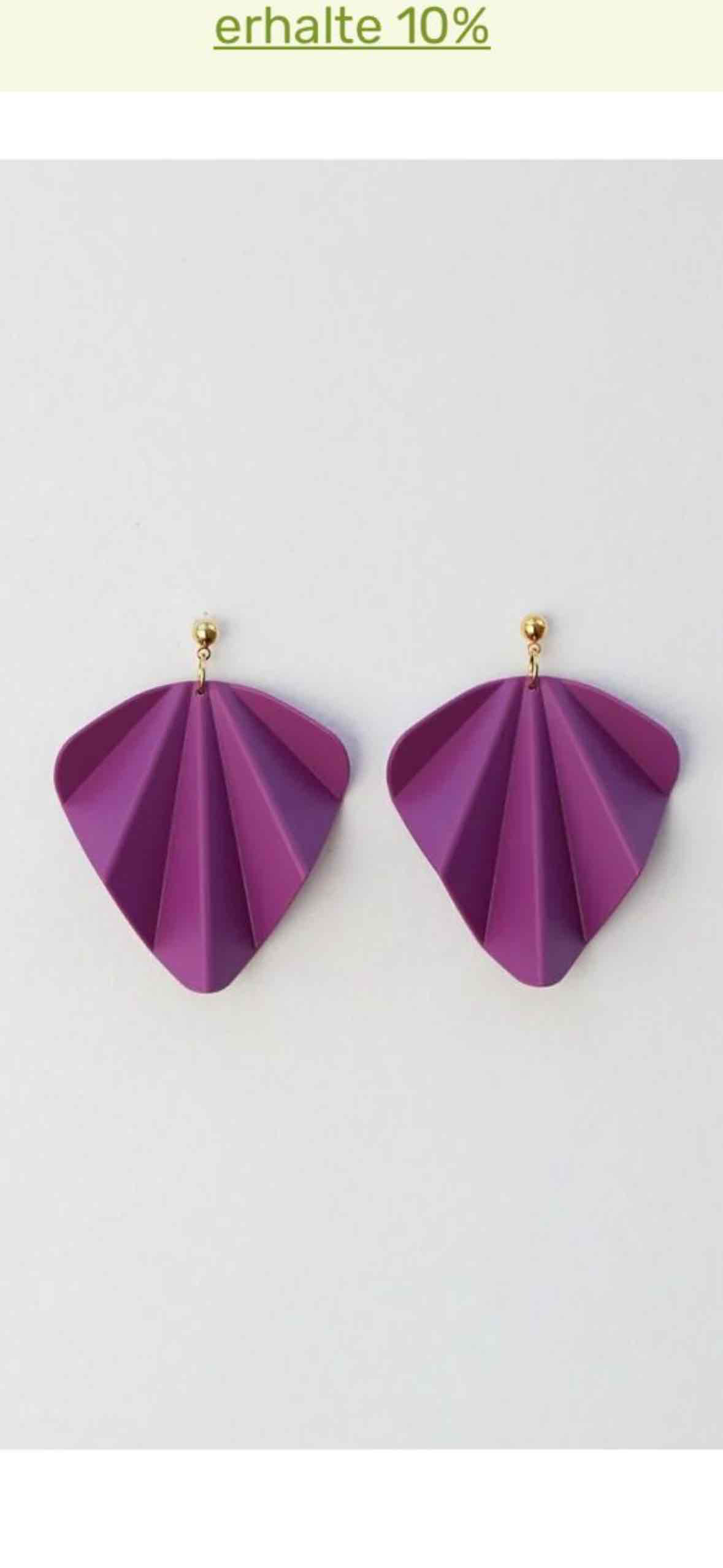Purple Geometric Earrings free 3D printable STL