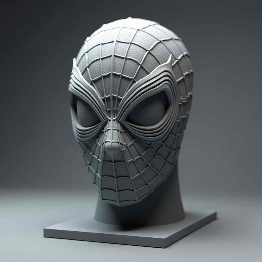 Spider-Man Mask Bust free 3D printable STL
