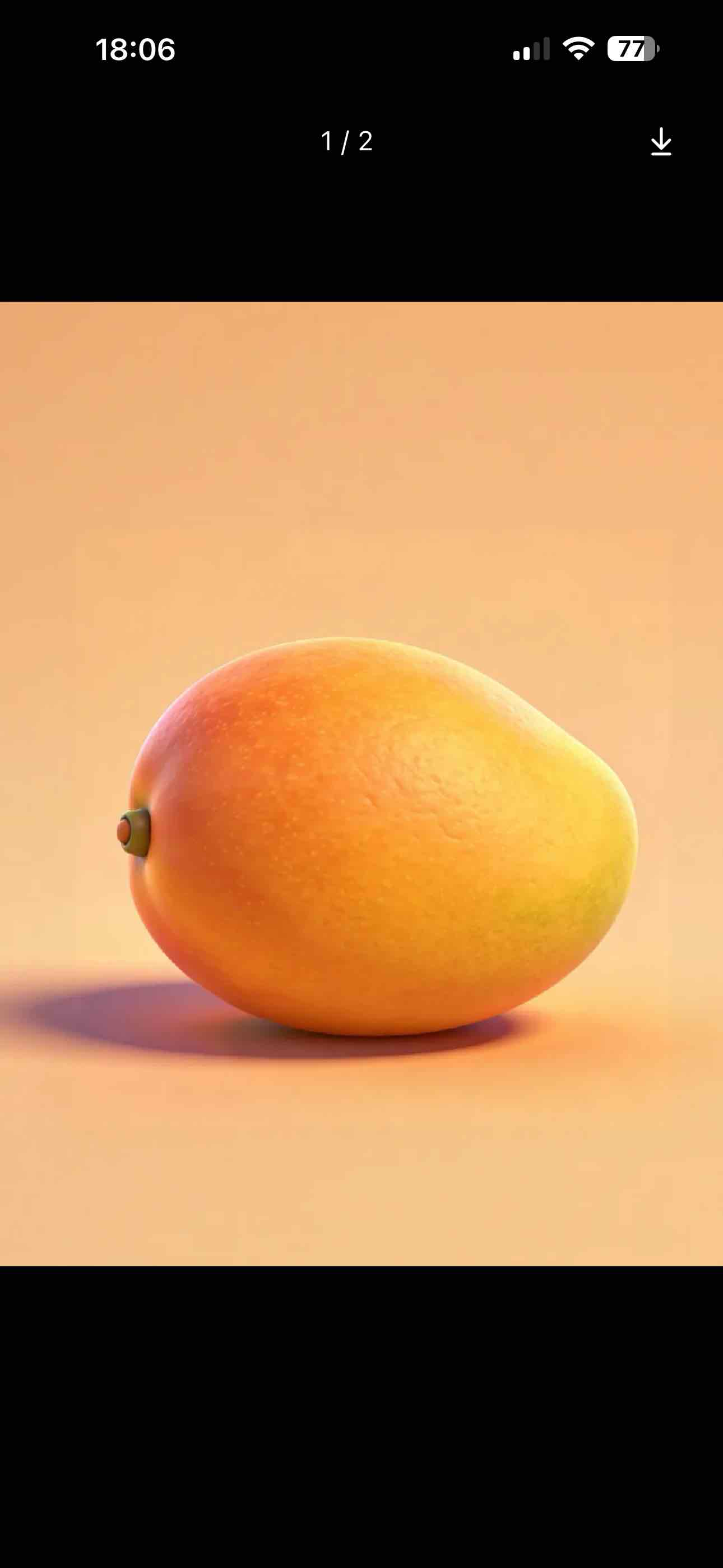 Ripe Mango Fruit free 3D printable STL