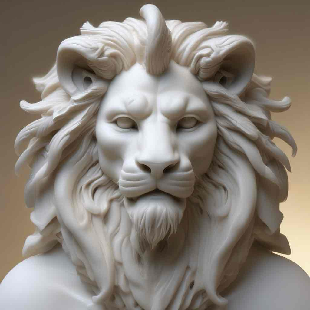 Majestic Lion Bust free 3D printable STL