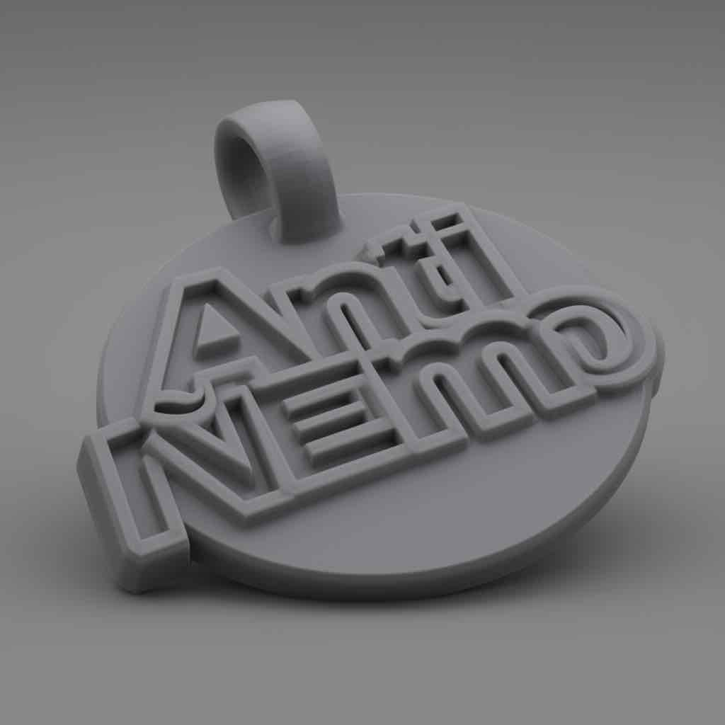 Anti Nemo Keychain free 3D printable STL
