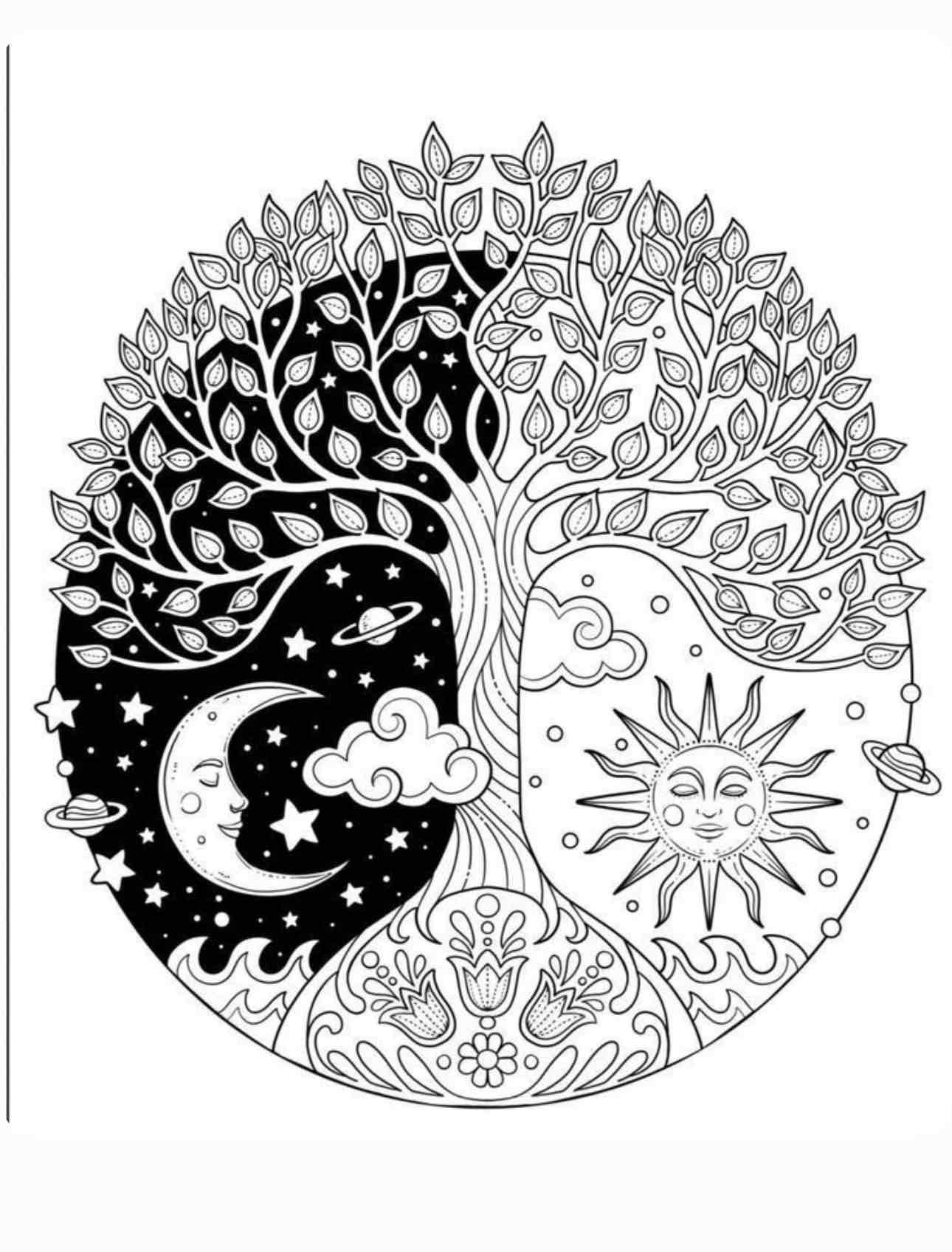 Yin Yang Tree Design free 3D printable STL