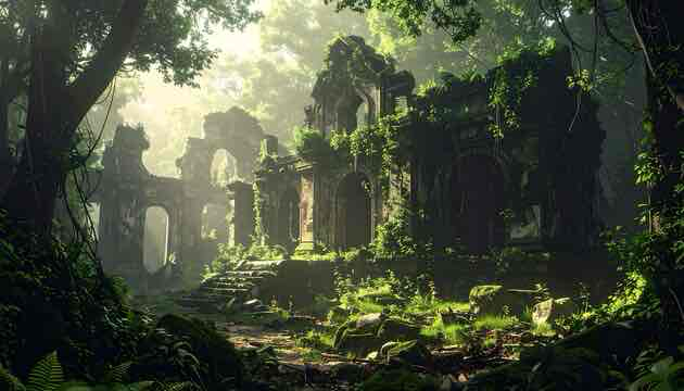 Ancient Jungle Ruins free 3D printable STL