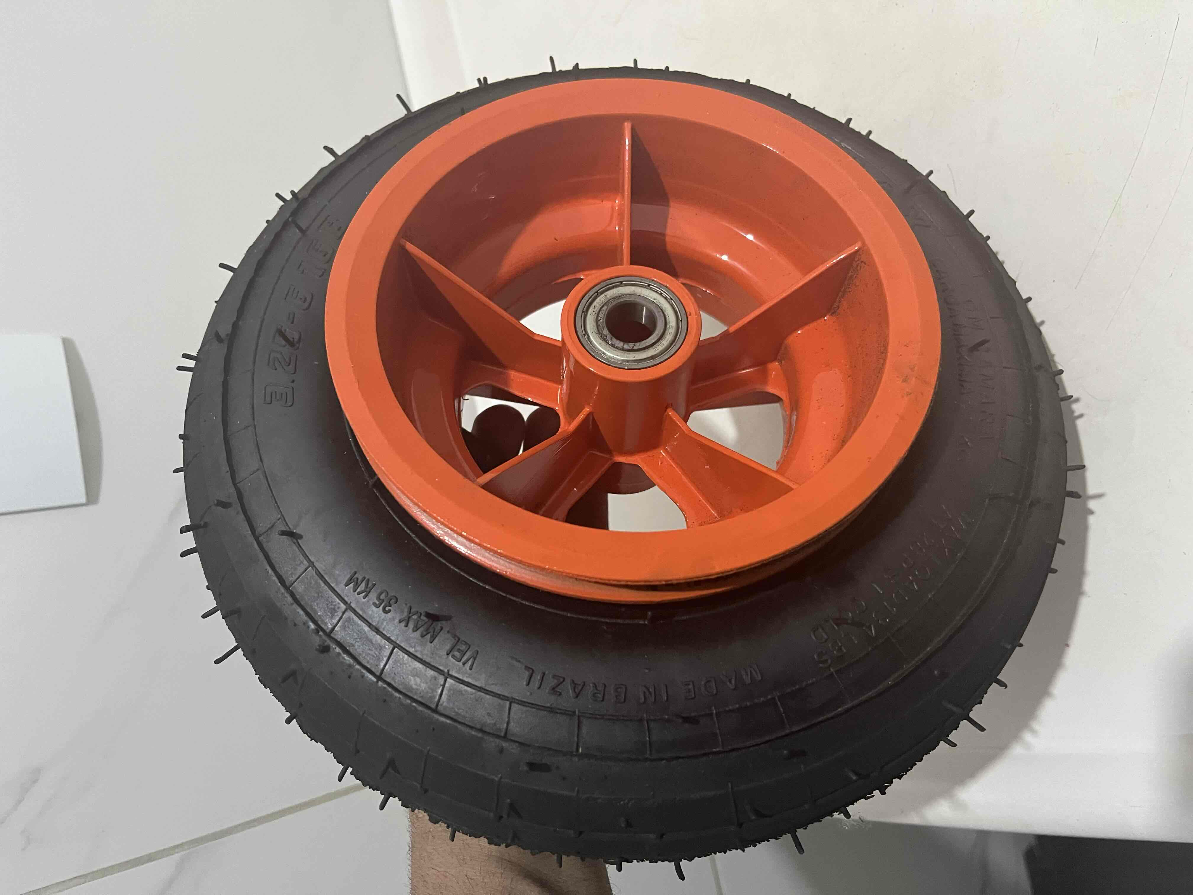 Orange Wheel Assembly free 3D printable STL