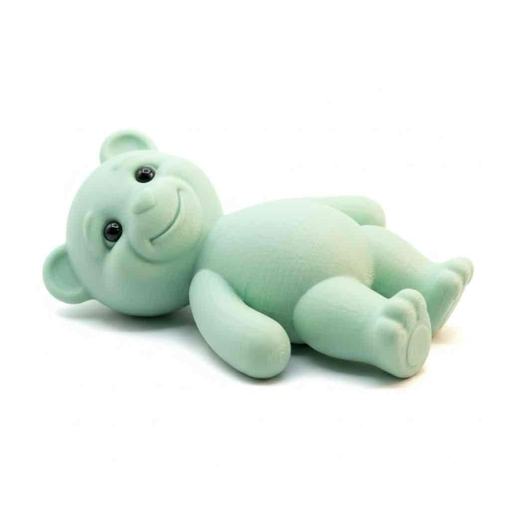 Smiling Mint Bear free 3D printable STL