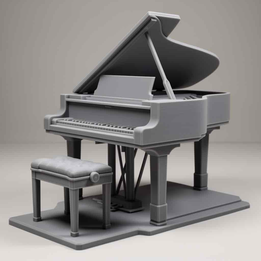 Grand Piano Model free 3D printable STL