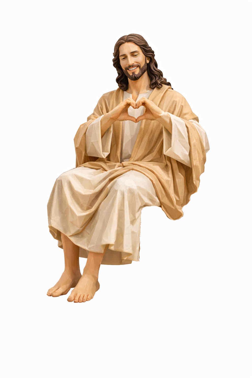 Jesus Sitting Figure free 3D printable STL