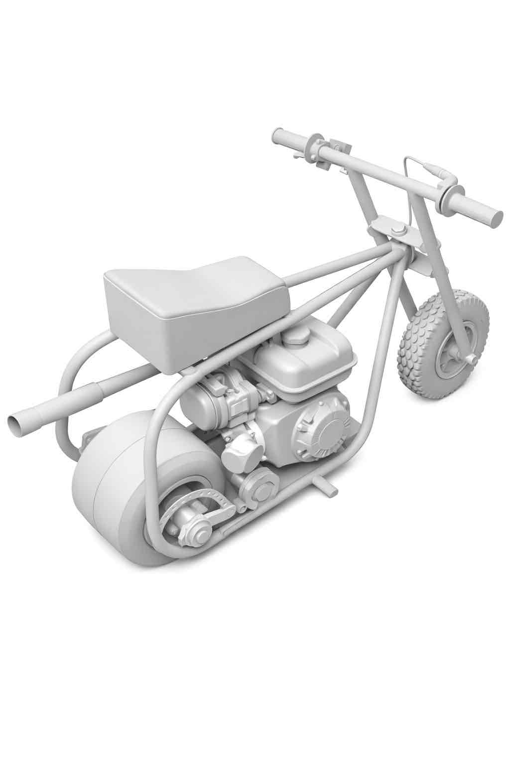 Mini Dirt Bike Model free 3D printable STL