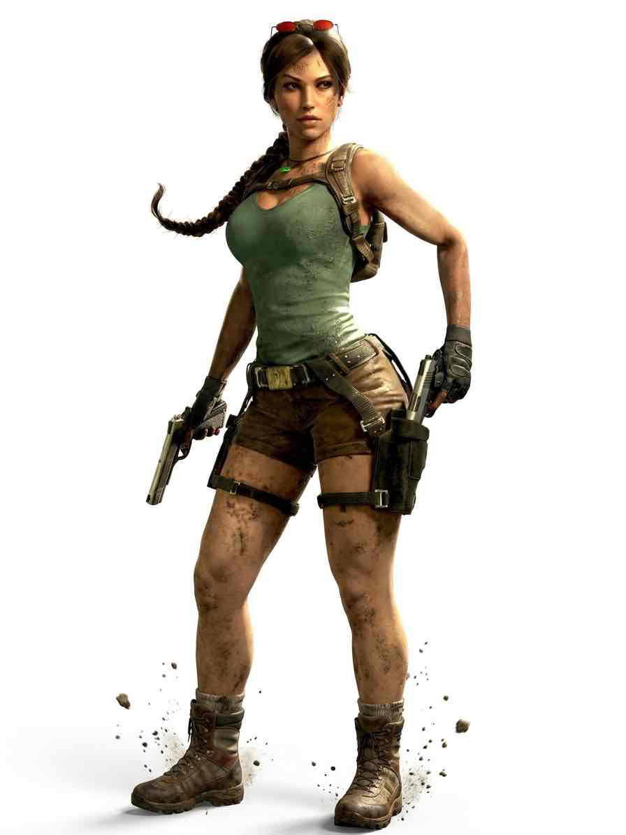 Lara Croft Action Pose free 3D printable STL