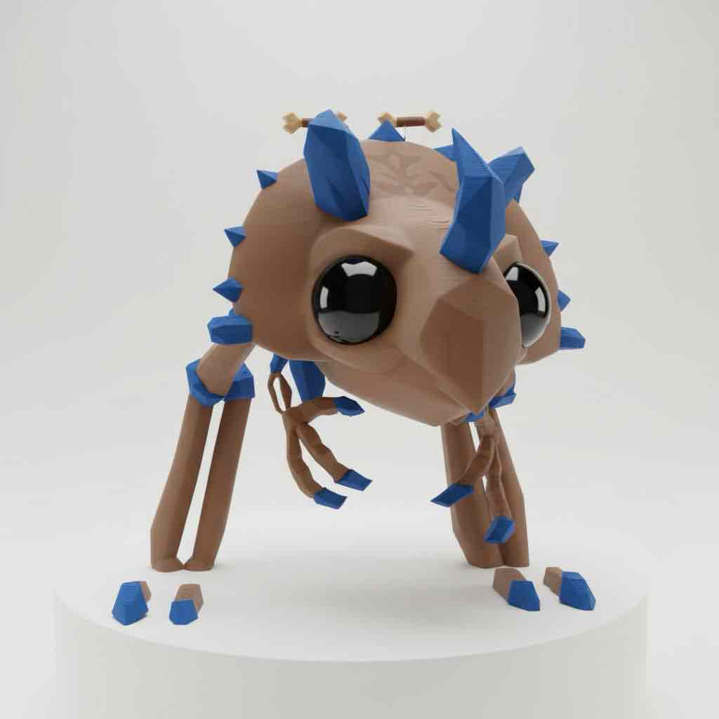 Cartoon Spiky Insect free 3D printable STL