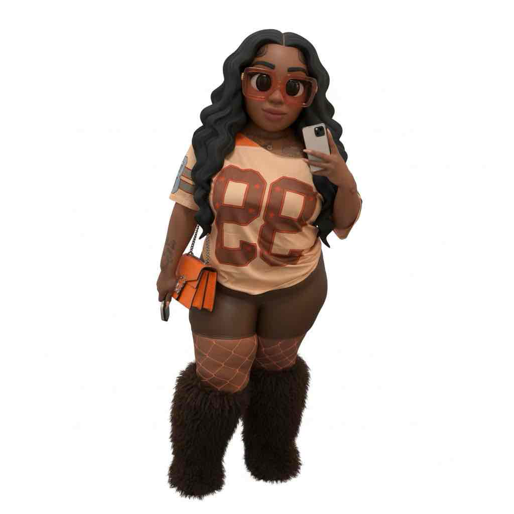Stylish Young Woman Pose free 3D printable STL