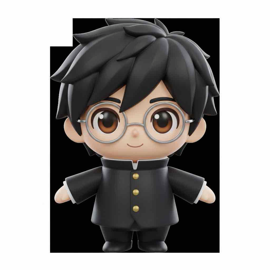 Harry Potter Chibi Figure free 3D printable STL