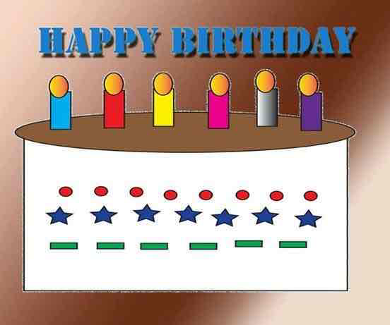 Birthday Cake with Candles free 3D printable STL
