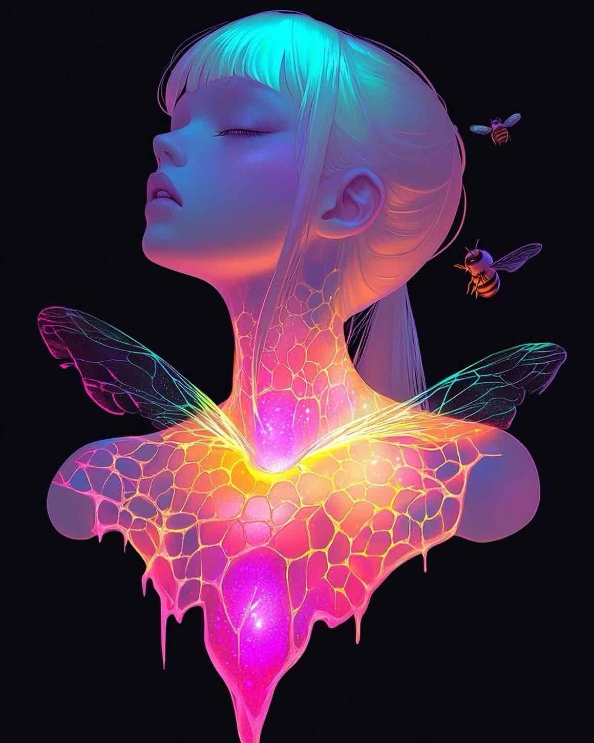 Glowing Fantasy Woman free 3D printable STL