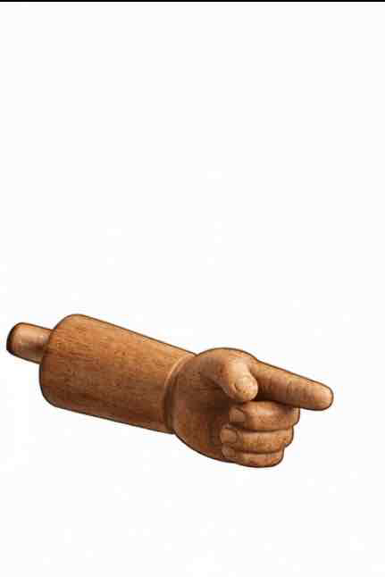 Wooden Pointer Hand free 3D printable STL