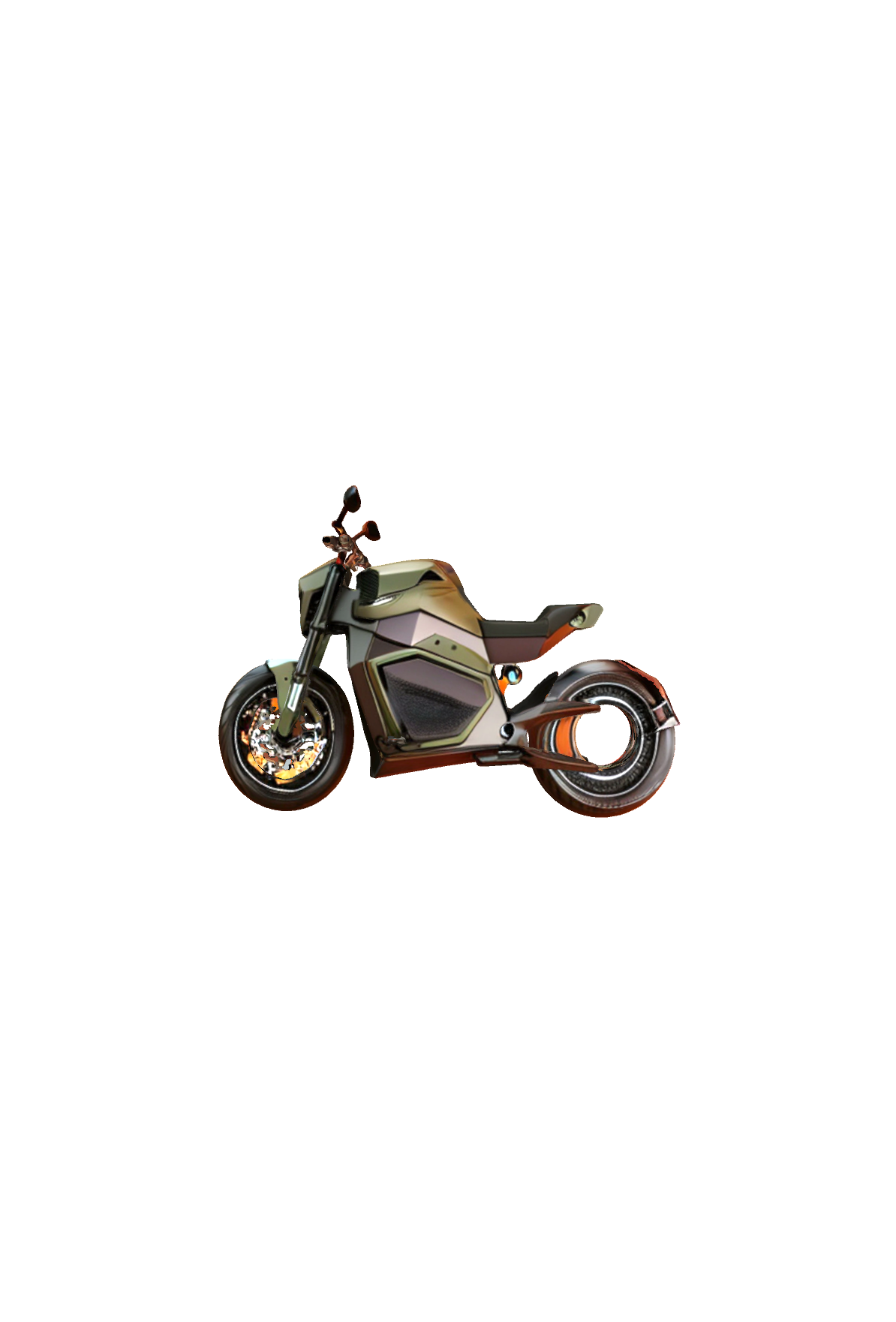 KTM Electric Motorcycle free 3D printable STL