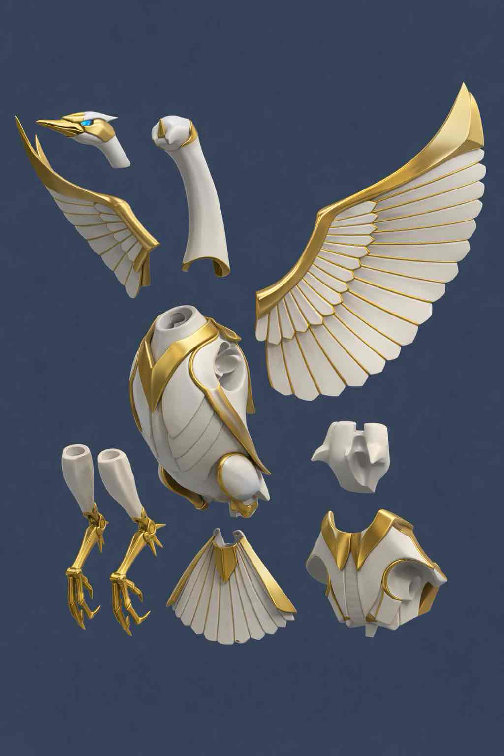 Angel Wings Armor Parts free 3D printable STL