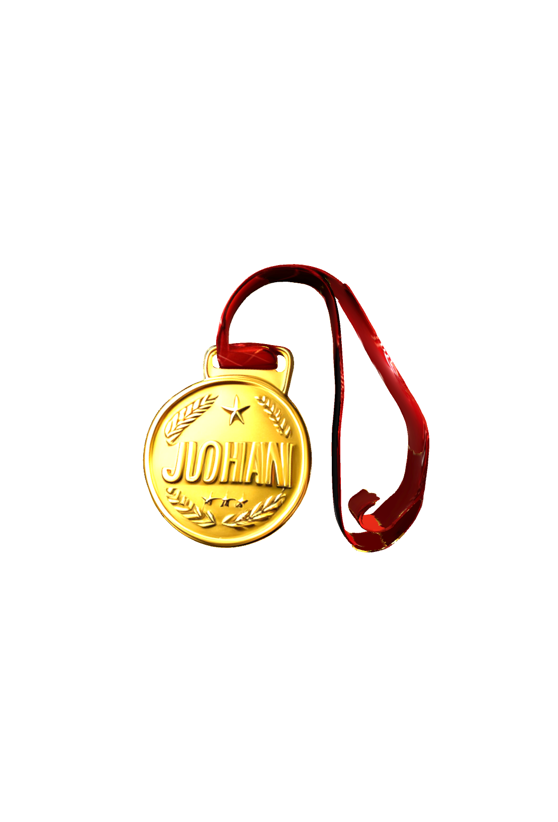 Gold Medal with Ribbon free 3D printable STL