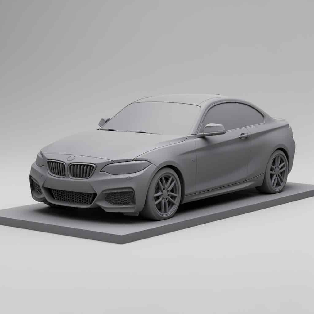 BMW M240i Coupe 3D Model free 3D printable STL