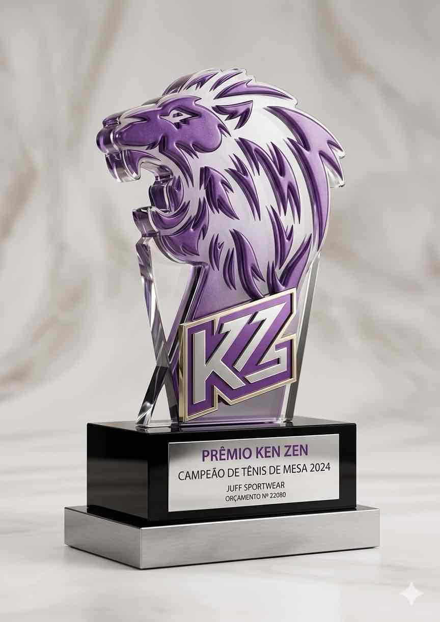 Ken Zen Table Tennis Trophy free 3D printable STL