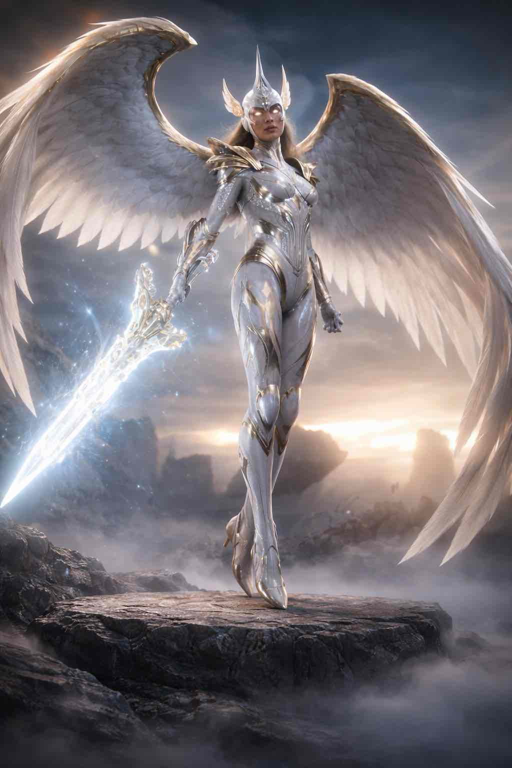 Armored Angel Warrior free 3D printable STL