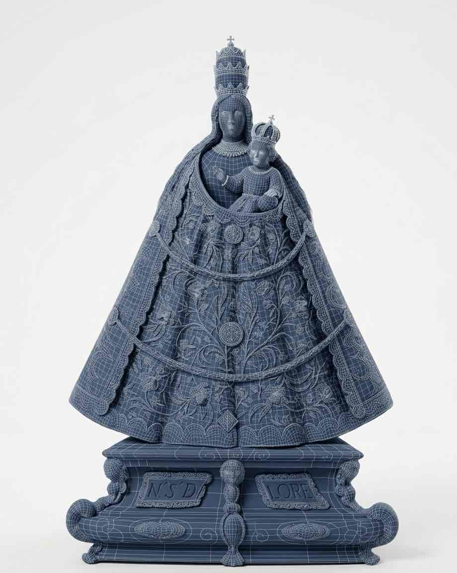 Virgin Mary Statue free 3D printable STL