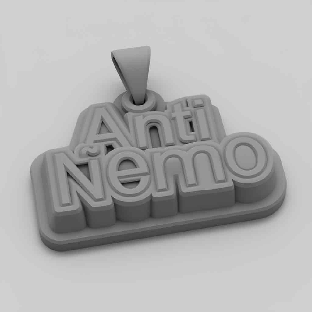 Anti Nemo Pendant free 3D printable STL