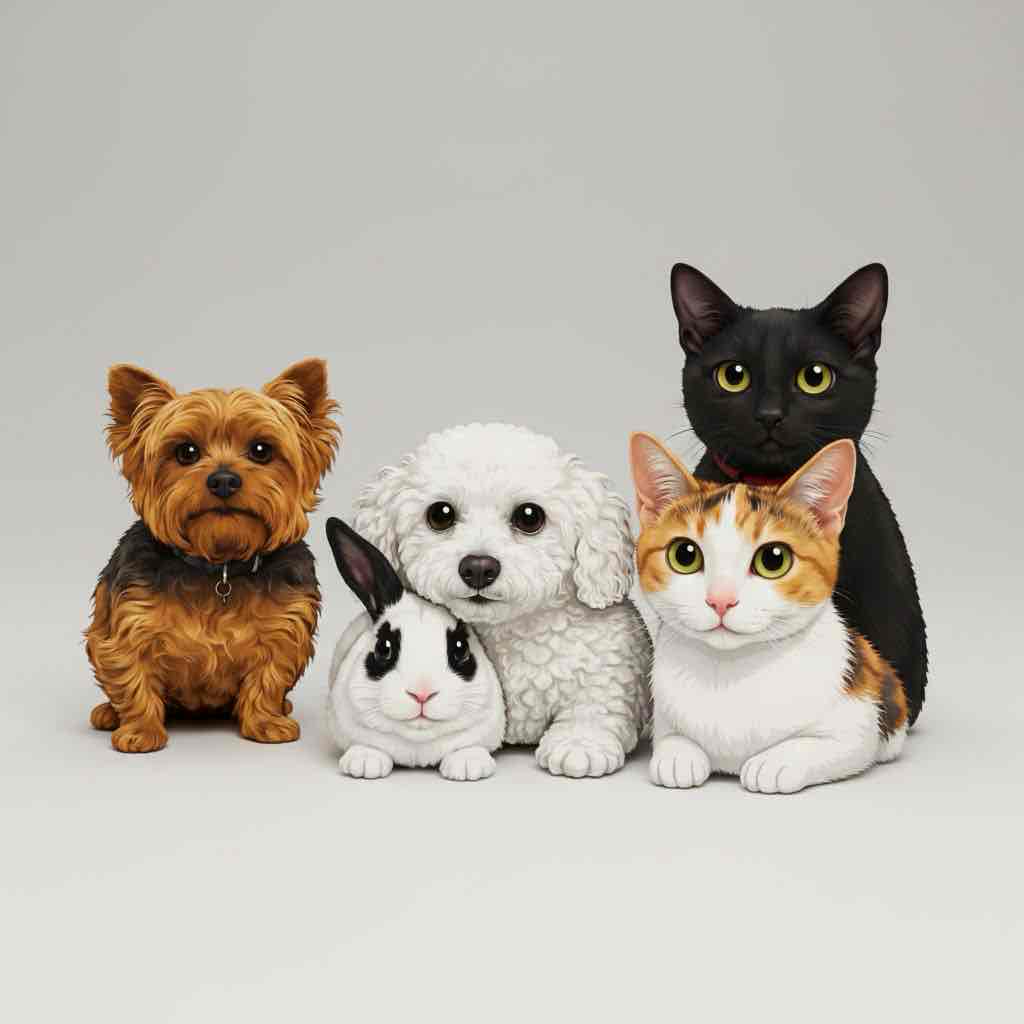 Yorkshire Terrier Group free 3D printable STL