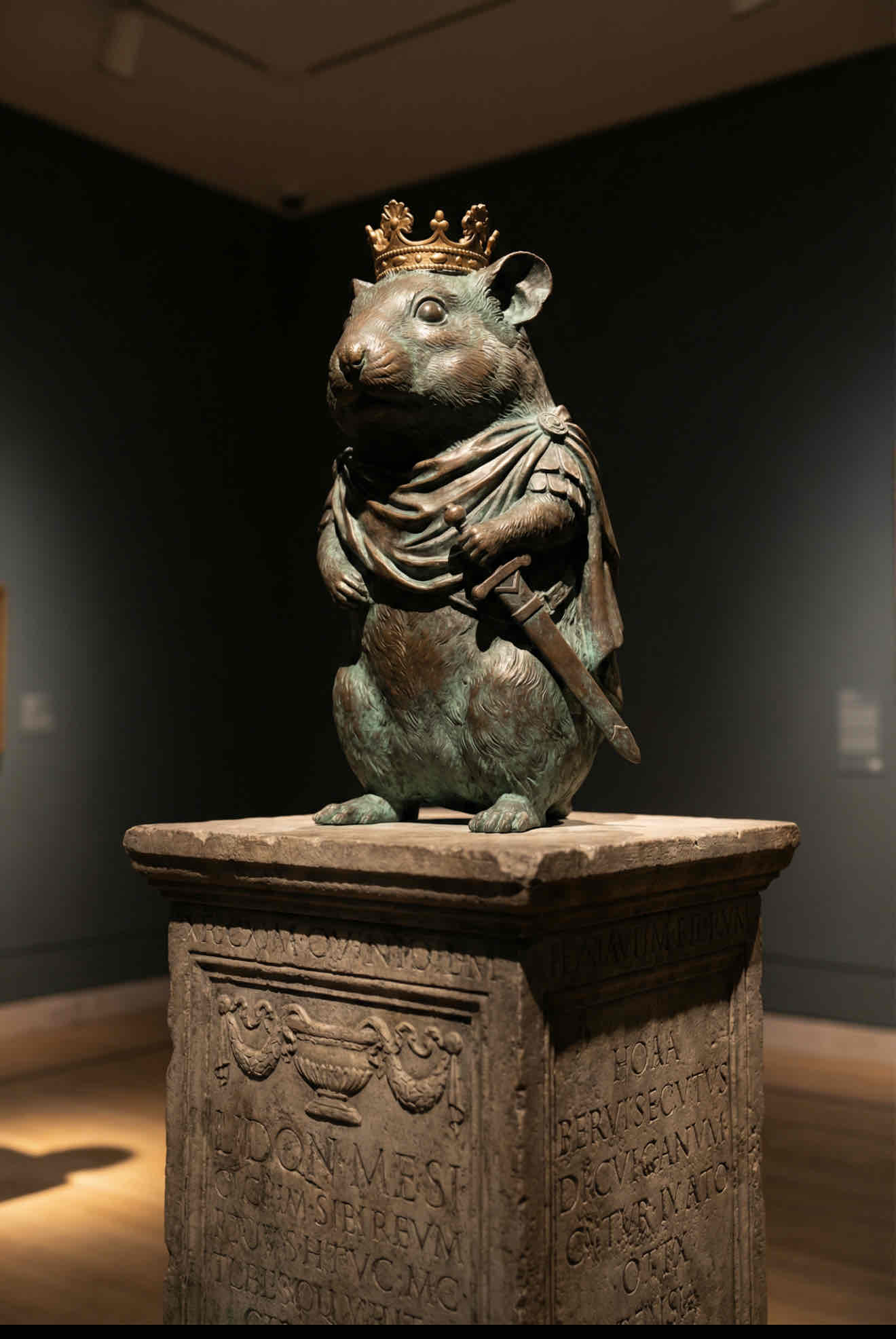 Regal Hamster Sculpture free 3D printable STL