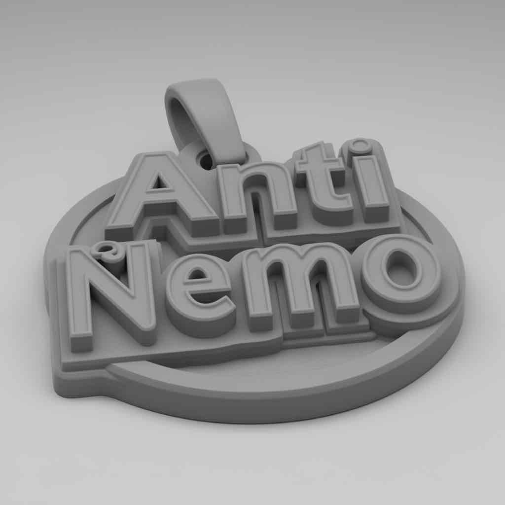 Anti Nemo Keychain free 3D printable STL