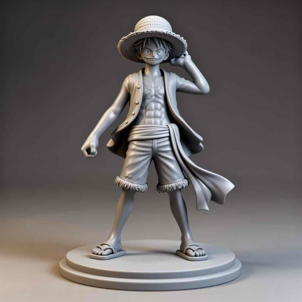 Monkey D. Luffy Pose free 3D printable STL