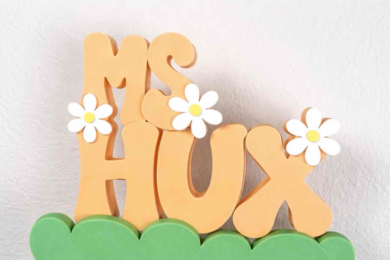 Ms. Hux Decorative Sign free 3D printable STL