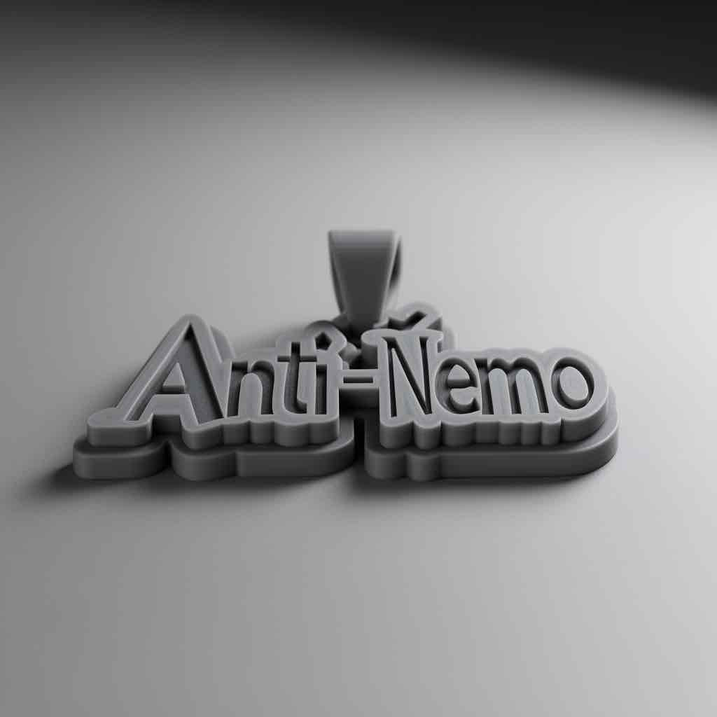 Anti-Nemo Pendant free 3D printable STL