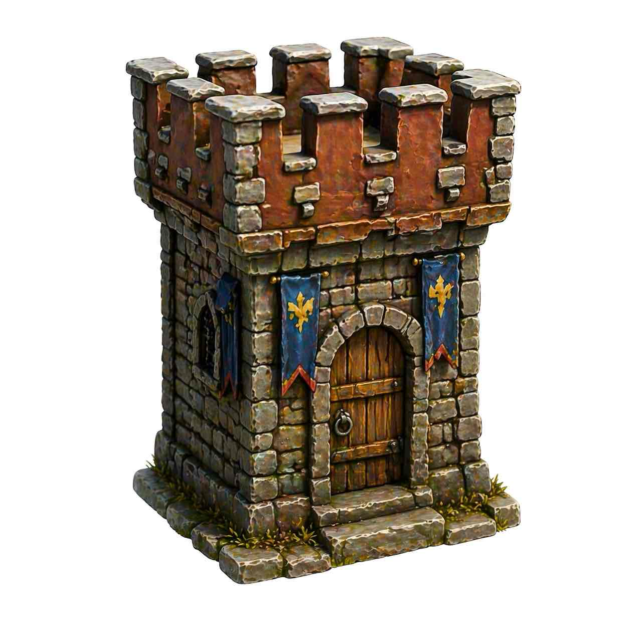 Medieval Stone Watchtower free 3D printable STL