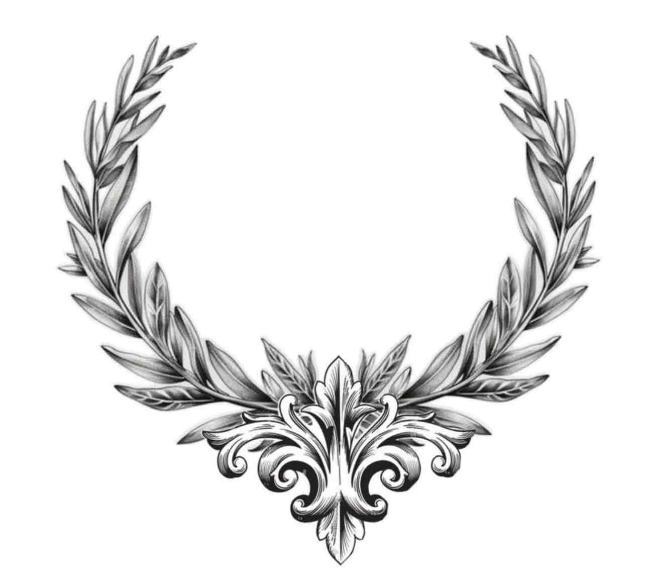 Ornate Laurel Wreath free 3D printable STL