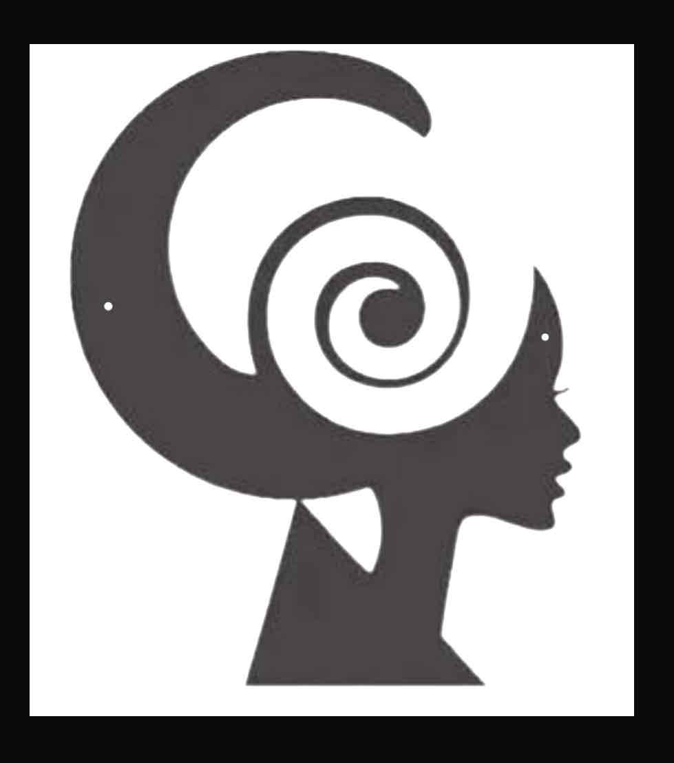 Stylized Woman Silhouette free 3D printable STL