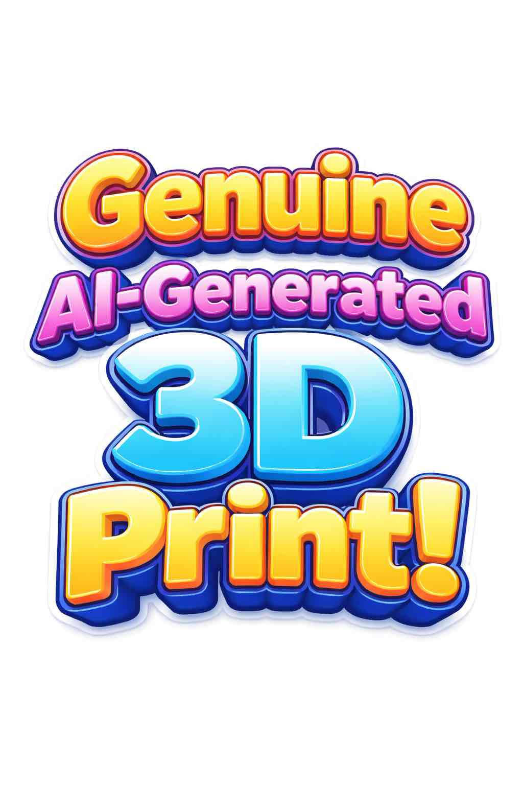 AI-Generated 3D Print free 3D printable STL