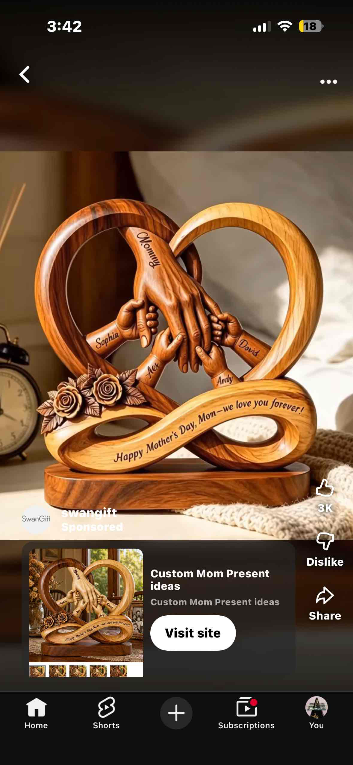Interlocking Hands Sculpture free 3D printable STL