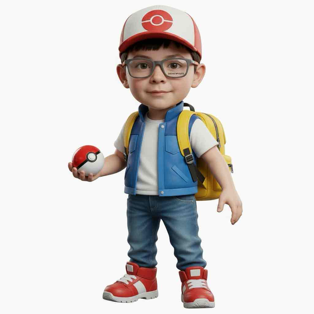 Ash Ketchum Character Model free 3D printable STL