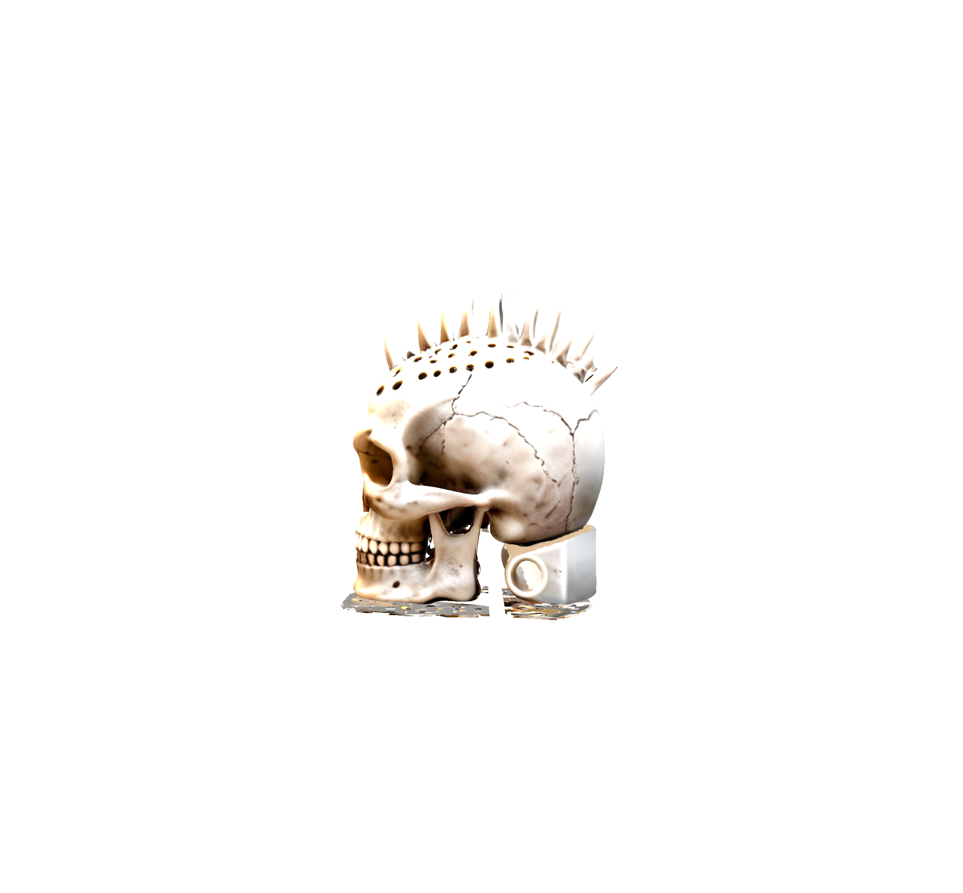 Mona Skull Statue free 3D printable STL