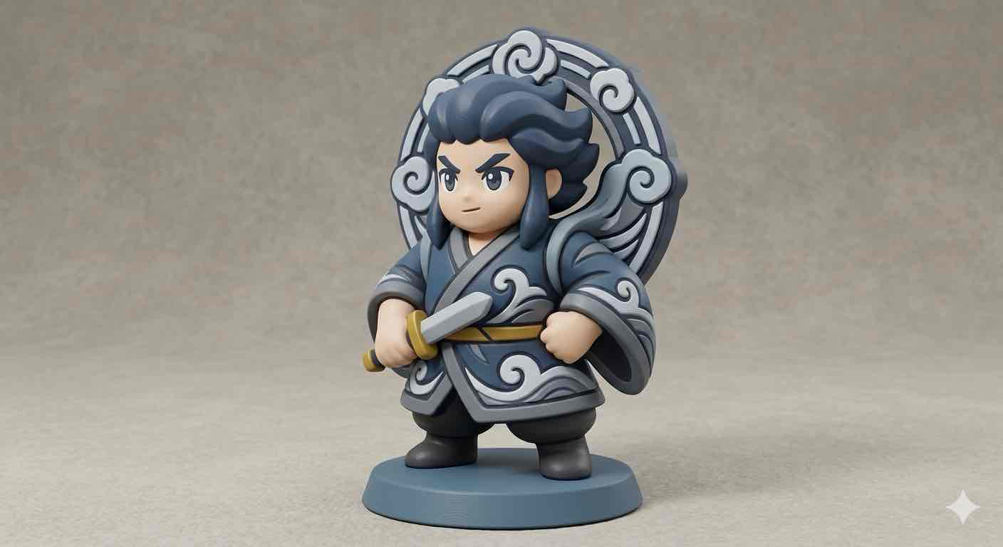 Anime Warrior Figure free 3D printable STL