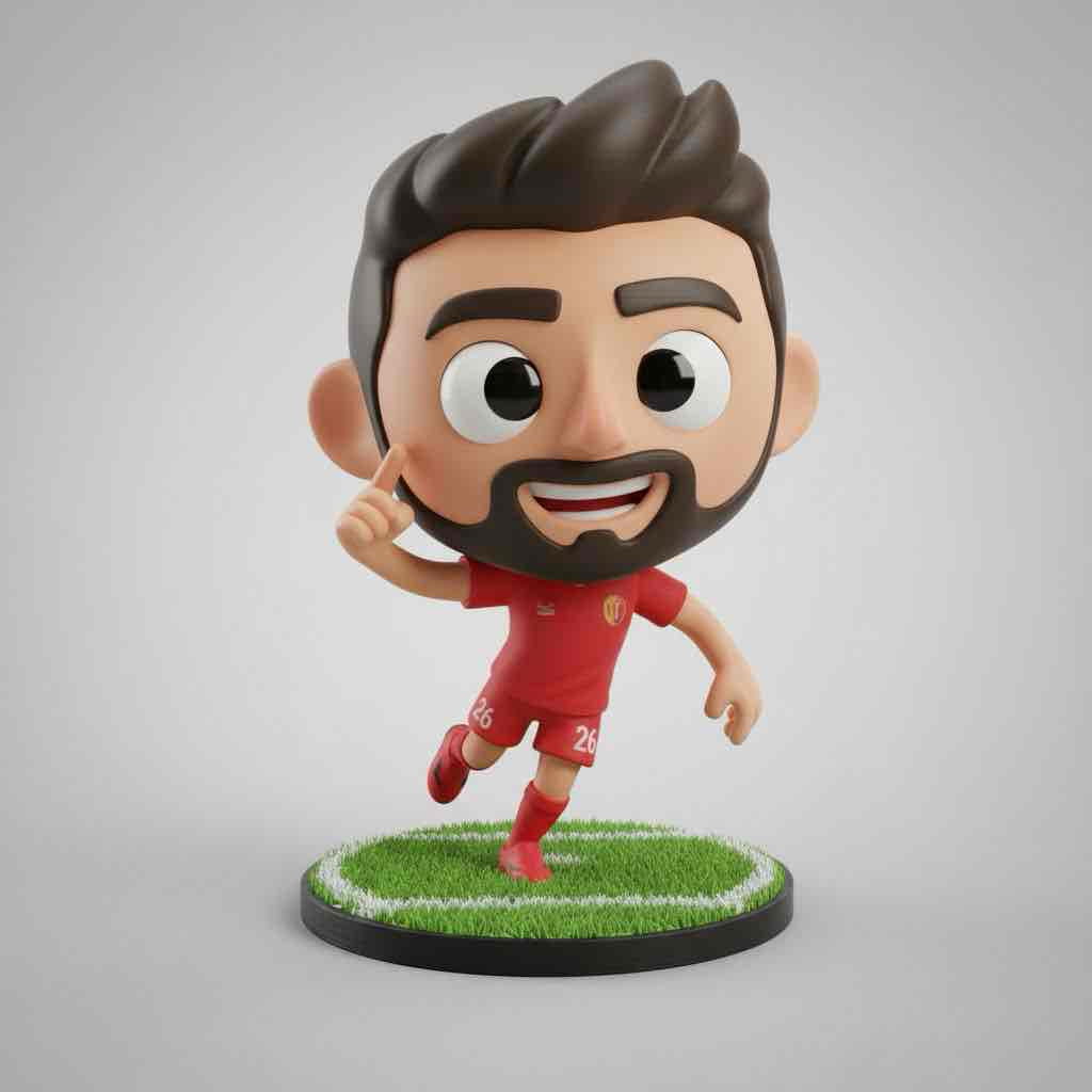 Soccer Player Figurine free 3D printable STL