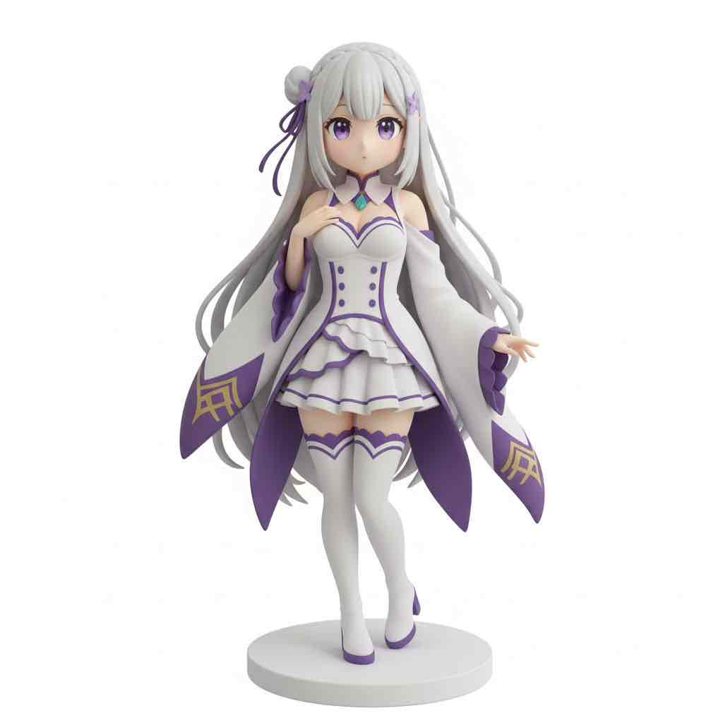 Emilia Figure Pose free 3D printable STL