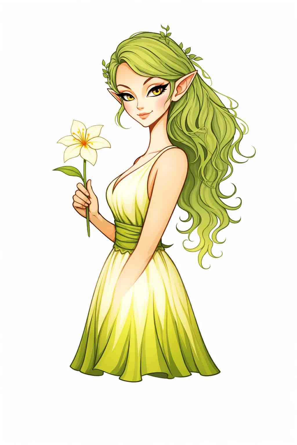 Green Fairy Character free 3D printable STL