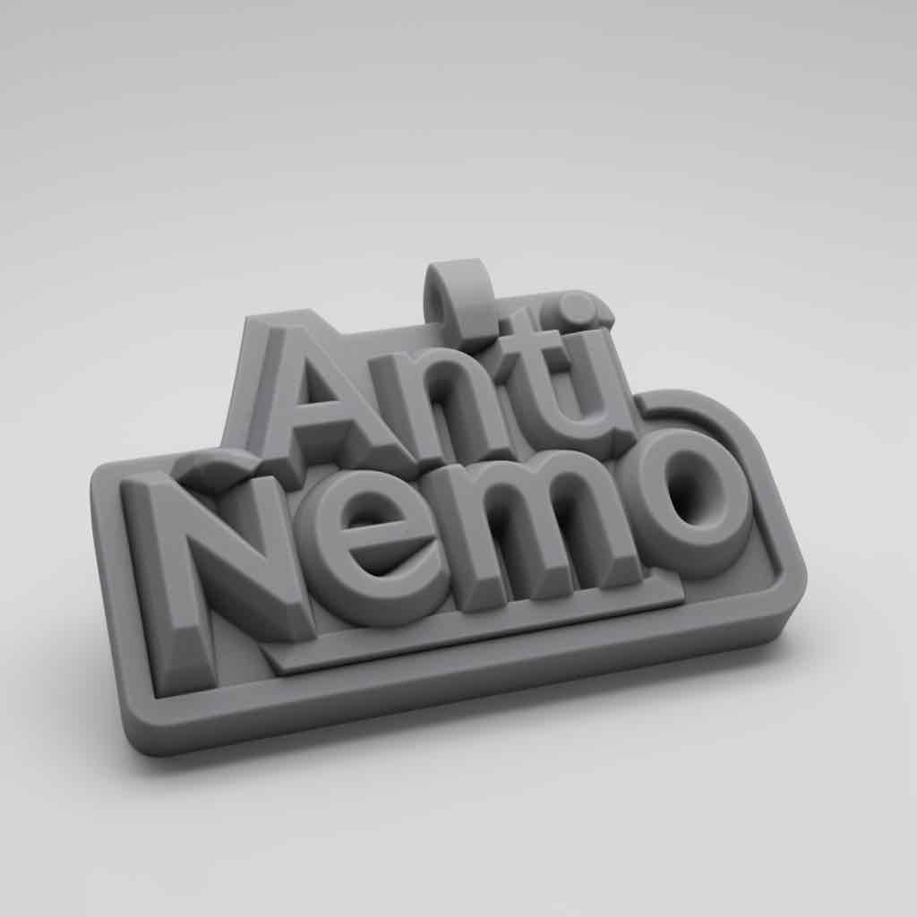 Anti Nemo Sign free 3D printable STL